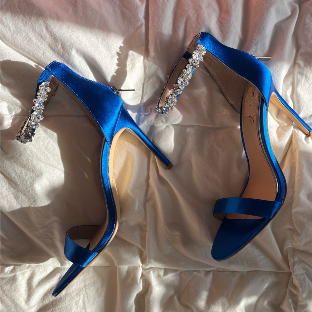 Sapphire diamond Ankle Heels